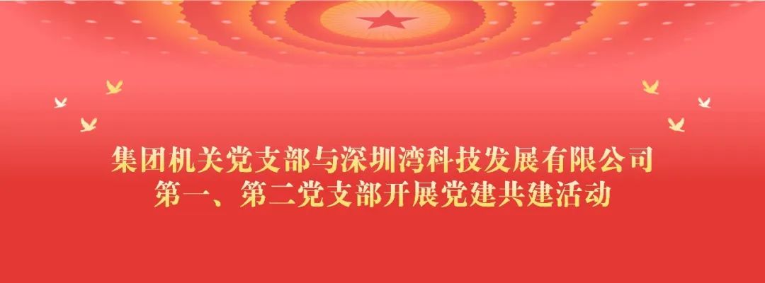 集团机关党支部与深圳湾科技发展有限公司第一第二党支部开展党建共建活动,深投教育集团